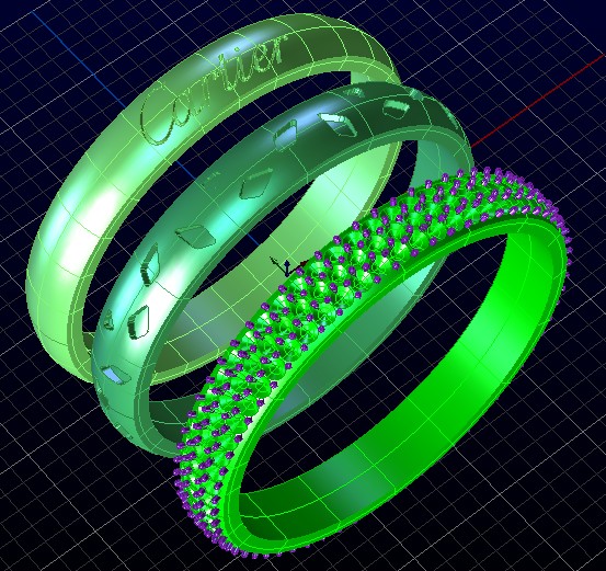 Каблучка Картье Cartier тринити кольцо