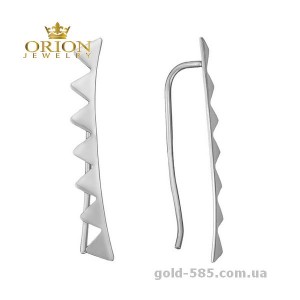 Сережки из белого золота 2004068102