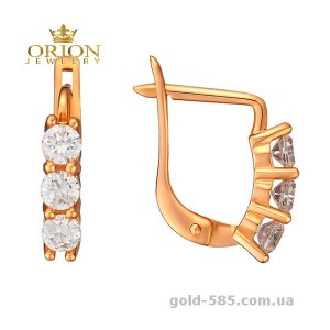 Сережки из красного золота 2191269101