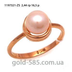 Кольцо золотое с жемчужиной ZS-1197321