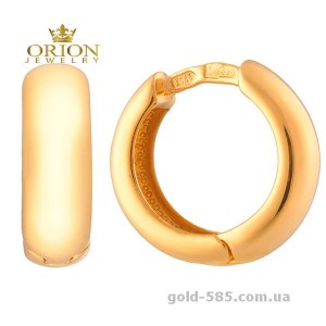 Сережки из желтого золота 2001425103