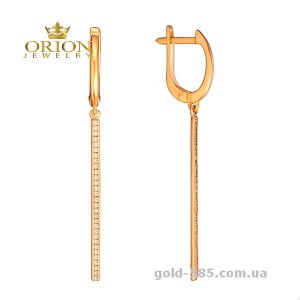 Сережки из красного золота 2104210101