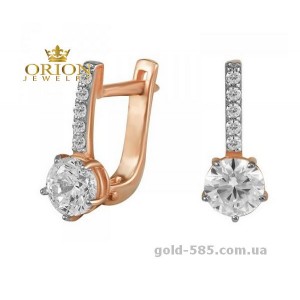 Сережки из красного золота 2102722101