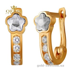 Сережки из красного золота 2101736101
