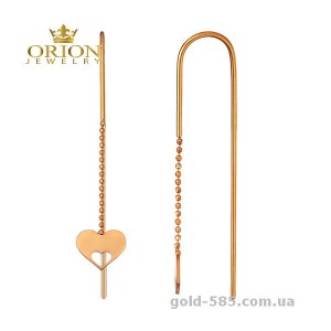 Сережки из красного золота 2003917101