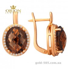 Сережки из красного золота 2191070101