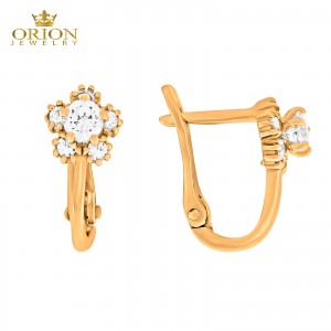 Серьги из красного золота
