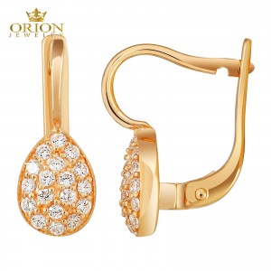 Серьги из красного золота
