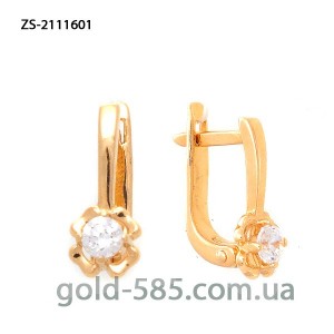 Серьги золотые ZS-2111601