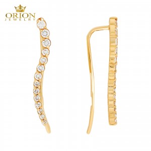 Серьги из желтого золота