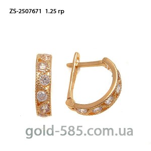 Серьги золотые ZS-2507671