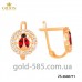 Серьги золотые золотые "Божья коровка" ZS-2600771