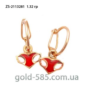 Серьги золотые детские ZS-2113281