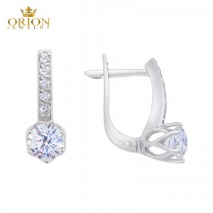 Серьги из белого золота