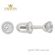 Сережка из белого золота 2602344102