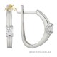 Сережки из белого золота 2191064102