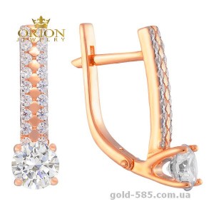Сережки из красного золота 2190876101
