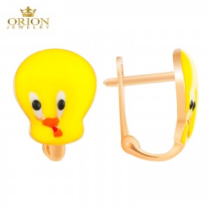 Серьги из красного золота