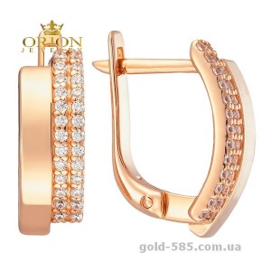Сережки из красного золота 2102953101