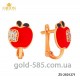 Серьги золотые "Яблочко" ZS-2501271