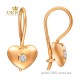 Сережки из красного золота 2102690101