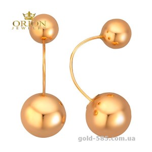 Сережки из красного золота 2004607101