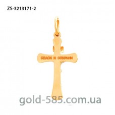 Крестик золотой ZS-3213171-2