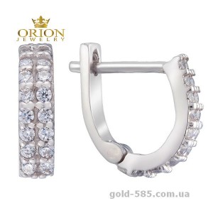 Сережки из белого золота 2101743102