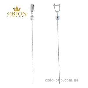 Сережки из белого золота 2449872