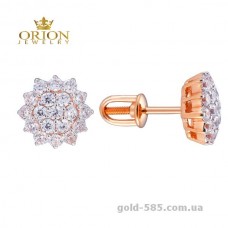 Сережки из красного золота 2190763101