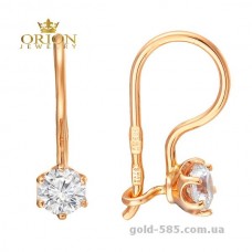 Сережки из красного золота 2102689101