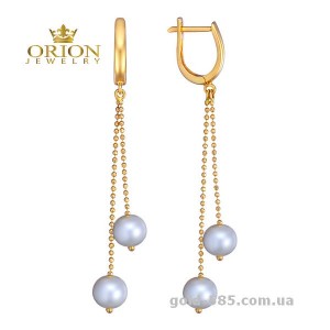 Сережки из желтого золота 2104123103