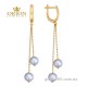 Сережки из желтого золота 2104123103