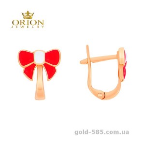 Сережки из красного золота 2102686101