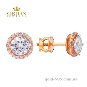 Сережки из красного золота 2102893101