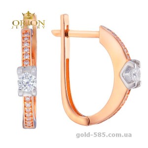 Сережки из красного золота 2191072112