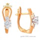 Сережки из красного золота 2191125101
