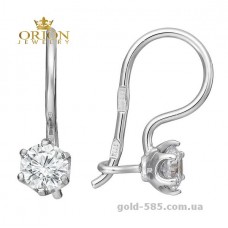 Сережки из белого золота 2102689102