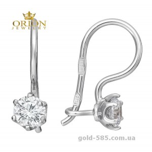 Сережки из белого золота 2102689102
