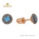 Сережки из красного золота 2102465101