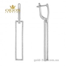 Сережки из белого золота 2104166102