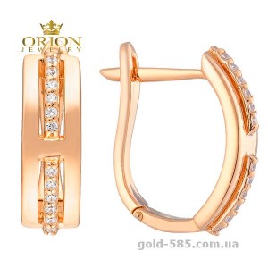 Сережки из красного золота 2102948101