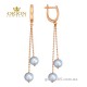 Сережки из красного золота 2104123101