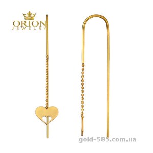 Сережки из желтого золота 2003917103