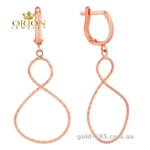 Сережки из красного золота 2002547101