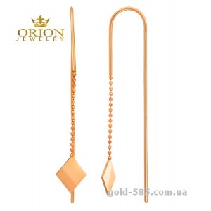 Сережки из красного золота 2003915101