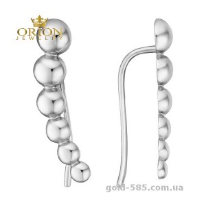 Сережки из белого золота 2004067102