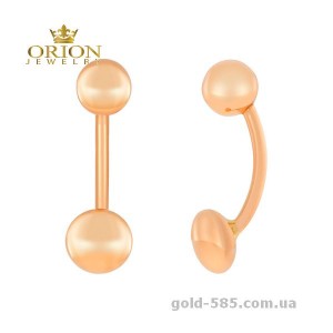 Сережки из красного золота 6002144101
