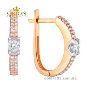 Сережки из красного золота 2191073112