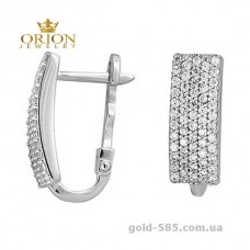 Сережки из белого золота 2190509102